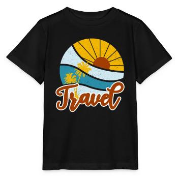 Reise - Stanley/Stella Kinder T-Shirt MINI CREATOR  - Schwarz - Vorne - Mikhail (115cm)