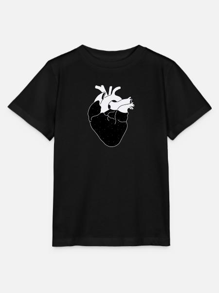 Galaktisches Herz - Stanley/Stella Kinder T-Shirt MINI CREATOR - Schwarz