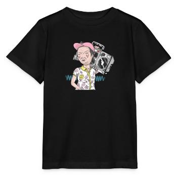 Sommerwetter - Stanley/Stella Kinder T-Shirt MINI CREATOR  - Schwarz - Vorne - Mikhail (115cm)