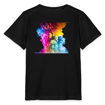 Bunte Wolken - Stanley/Stella Kinder T-Shirt MINI CREATOR  - Schwarz - Vorne - Mikhail (115cm)