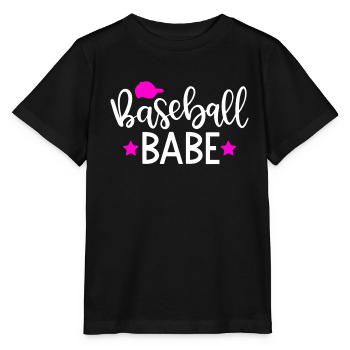 Baseball Babe - Stanley/Stella MINI CREATOR Kids’ T-Shirt - black - Front - Mikhail (115cm)