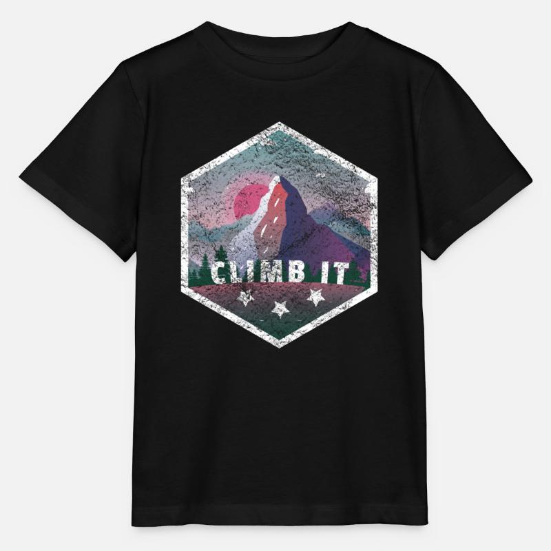 Geschenk Kletterer Boulderer klettern bouldern - Stanley/Stella Kinder T-Shirt MINI CREATOR  - Schwarz
