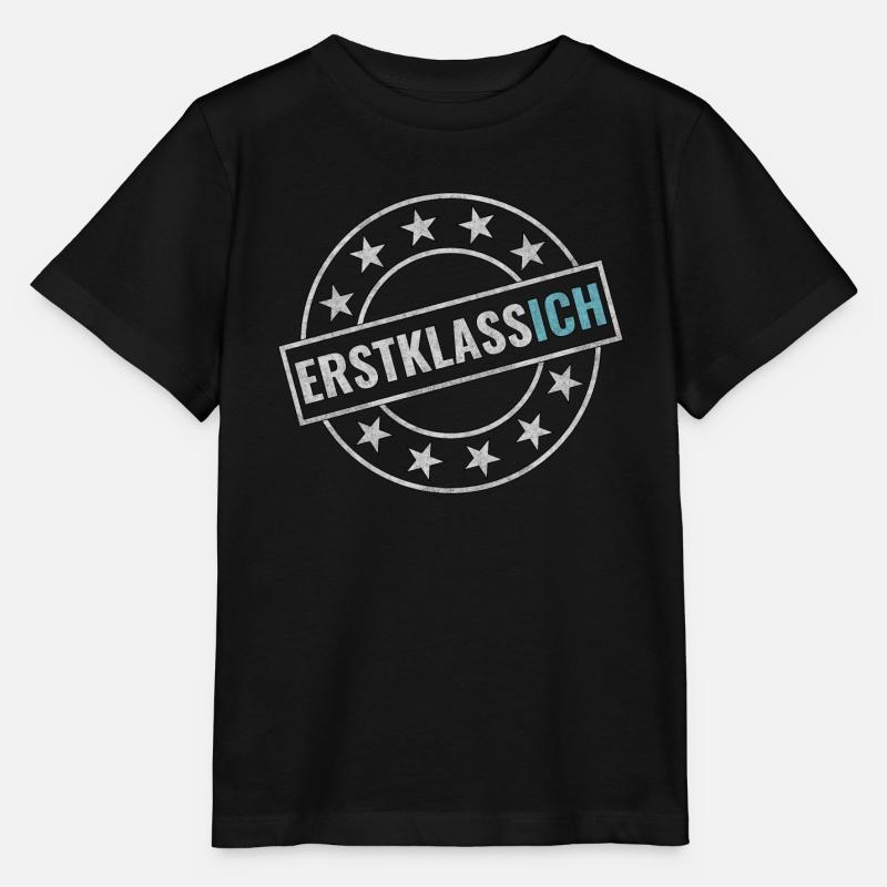 Erstklassich Schulkind Einschulung Schule - Stanley/Stella Kinder T-Shirt MINI CREATOR  - Schwarz