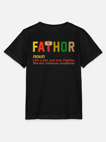 Zitat des Fathor-Vaters - Stanley/Stella Kinder T-Shirt MINI CREATOR - Schwarz