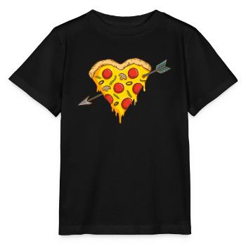 pizza amant - T-shirt bio MINI CREATOR Stanley/Stella Enfant - noir - Devant - Mikhail (115cm)