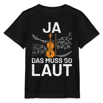 Ja das muss so laut - Stanley/Stella Kinder T-Shirt MINI CREATOR  - Schwarz - Vorne - Mikhail (115cm)