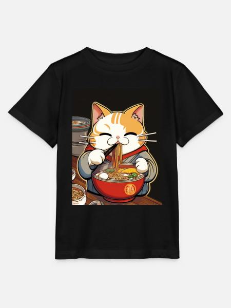 Katze Japanische Ramen Otaku Anime - Stanley/Stella Kinder T-Shirt MINI CREATOR  - Schwarz