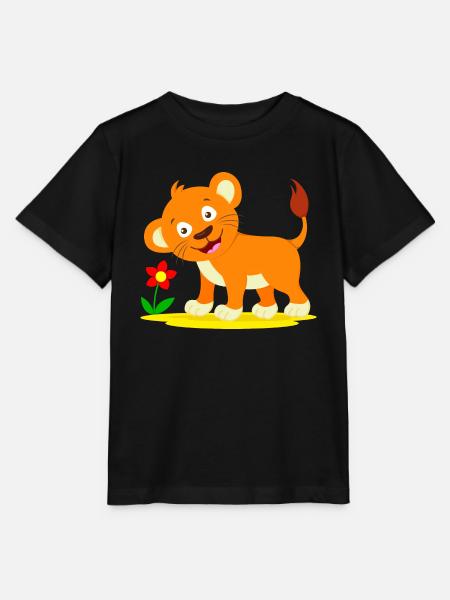 Löwen Baby Babylöwe Löwe Kind - Stanley/Stella Kinder T-Shirt MINI CREATOR  - Schwarz
