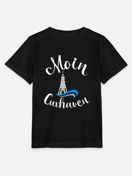 Moin Cuxhaven mit Anker für Strandurlaub an Küste - Stanley/Stella Kinder T-Shirt MINI CREATOR  - Schwarz