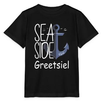 Greetsiel Moin East Frisia Holiday North Sea Coast - Stanley/Stella MINI CREATOR Kids’ T-Shirt - black - Front - Mikhail (115cm)