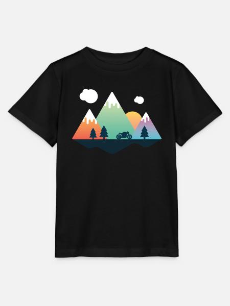 Motorradberge - Stanley/Stella Kinder T-Shirt MINI CREATOR - Schwarz