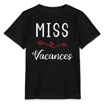 Miss Vacances - T-shirt bio MINI CREATOR Stanley/Stella Enfant - noir - Devant - Mikhail (115cm)