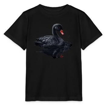 Black Swan Bird - Stanley/Stella MINI CREATOR Kids’ T-Shirt - black - Front - Mikhail (115cm)