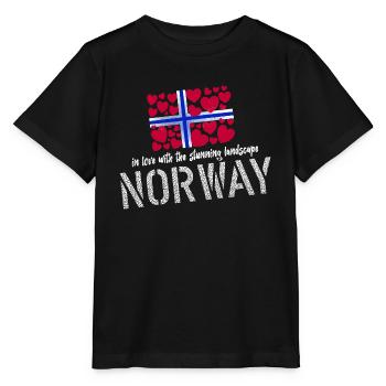 Norvège Norvège - T-shirt bio MINI CREATOR Stanley/Stella Enfant - noir - Devant - Mikhail (115cm)
