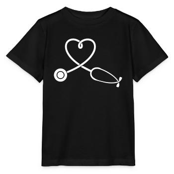Nurse Doctor Hospital Krankenschwester - Stanley/Stella Kinder T-Shirt MINI CREATOR  - Schwarz - Vorne - Mikhail (115cm)
