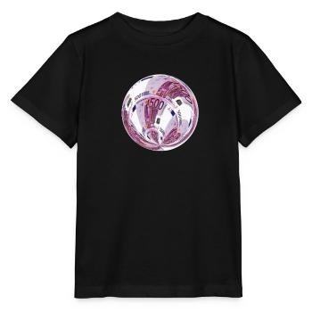 euro 500 schein - Stanley/Stella Kinder T-Shirt MINI CREATOR  - Schwarz - Vorne - Mikhail (115cm)