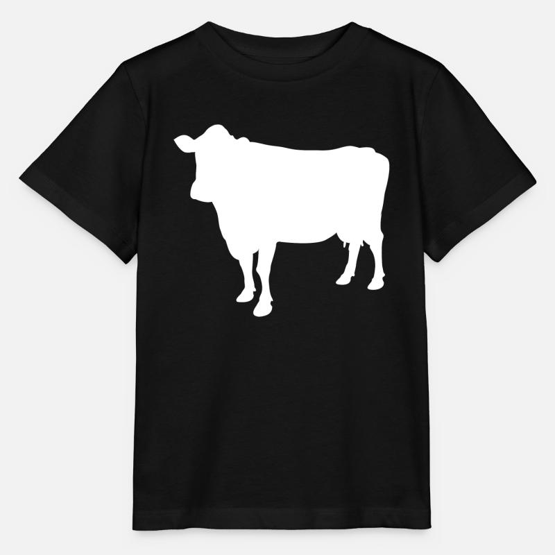 cow - Stanley/Stella MINI CREATOR Kids’ T-Shirt - black