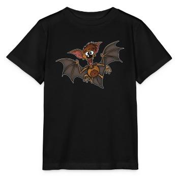 Vladi Fledermaus - Stanley/Stella Kinder T-Shirt MINI CREATOR  - Schwarz - Vorne - Mikhail (115cm)