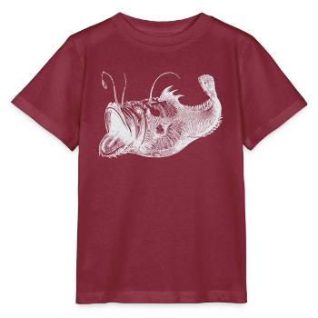 Poisson profond blanc - T-shirt bio MINI CREATOR Stanley/Stella Enfant - bordeaux - Devant - Kain (125cm)