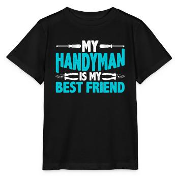 Mein Handwerker Ist Mein Bester Freund Handwerker - Stanley/Stella Kinder T-Shirt MINI CREATOR  - Schwarz - Vorne - Mikhail (115cm)