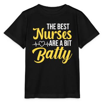 Besten Krankenschwestern Sind Bisschen Bekloppt - Stanley/Stella Kinder T-Shirt MINI CREATOR  - Schwarz - Vorne - Mikhail (115cm)