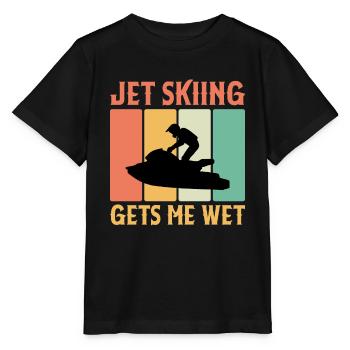 Jet Skifahren Macht Mich Nass - Jet Skifahrer - Stanley/Stella Kinder T-Shirt MINI CREATOR  - Schwarz - Vorne - Mikhail (115cm)