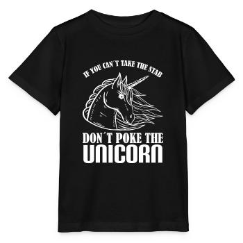 Si vous ne supportez pas la piqûre, ne vous cognez pas - T-shirt bio MINI CREATOR Stanley/Stella Enfant - noir - Devant - Mikhail (115cm)