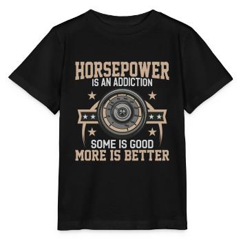 La puissance est une dépendance - Car - T-shirt bio MINI CREATOR Stanley/Stella Enfant - noir - Devant - Mikhail (115cm)
