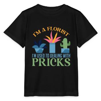 Ich Bin Florist Ich Bin Gewohnt Mit Stichen - Stanley/Stella Kinder T-Shirt MINI CREATOR  - Schwarz - Vorne - Mikhail (115cm)