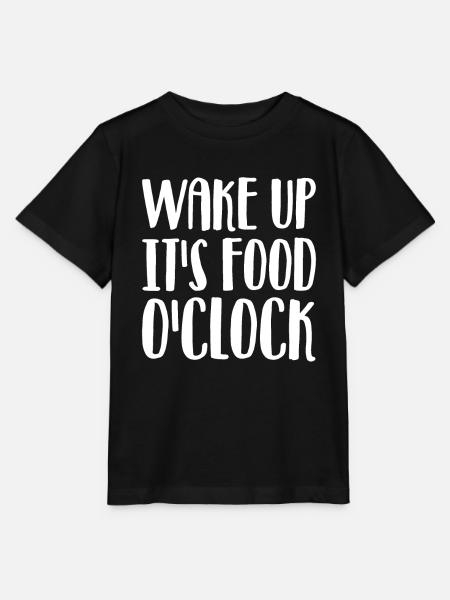 Aufwachen Es Ist Essenszeit - Stanley/Stella Kinder T-Shirt MINI CREATOR  - Schwarz