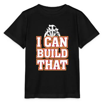 Voici ce que je peux construire - T-shirt bio MINI CREATOR Stanley/Stella Enfant - noir - Devant - Mikhail (115cm)