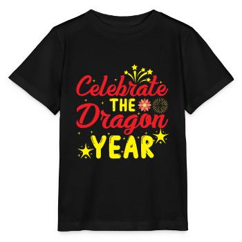 Célébrez l’année du Dragon - T-shirt bio MINI CREATOR Stanley/Stella Enfant - noir - Devant - Mikhail (115cm)