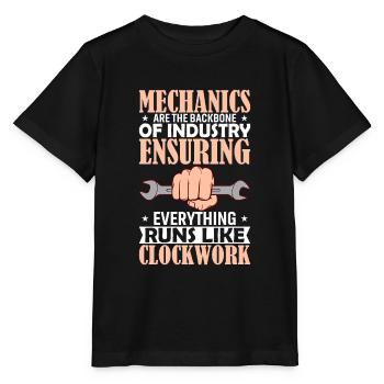 La mécanique est l’épine dorsale de l’industrie, assurant la - T-shirt bio MINI CREATOR Stanley/Stella Enfant - noir - Devant - Mikhail (115cm)