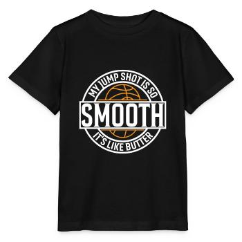 My Jump Shot Is So Smooth, It'S Like Butter. - Stanley/Stella MINI CREATOR Kids’ T-Shirt - black - Front - Mikhail (115cm)