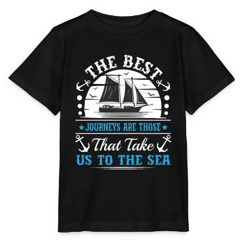 Die besten Reisen sind die, die uns in den Nahen Osten führen - Stanley/Stella Kinder T-Shirt MINI CREATOR  - Schwarz - Vorne - Mikhail (115cm)