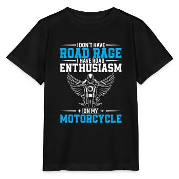 Je n’ai pas de rage au volant, j’ai de l’enthousiasme sur la route - T-shirt bio MINI CREATOR Stanley/Stella Enfant - noir - Devant - Mikhail (115cm)