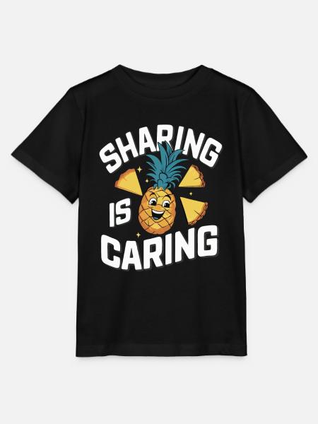 Ananas tropische hawaiianische Frucht - Stanley/Stella Kinder T-Shirt MINI CREATOR - Schwarz