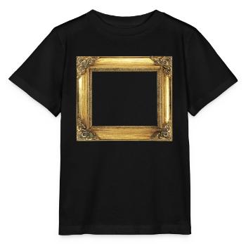 Golden Picture Frame - Stanley/Stella MINI CREATOR Kids’ T-Shirt - black - Front - Mikhail (115cm)