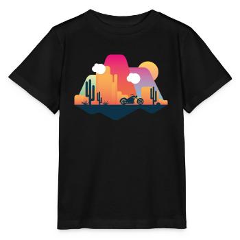 Chopper Wüste - Stanley/Stella Kinder T-Shirt MINI CREATOR  - Schwarz - Vorne - Mikhail (115cm)