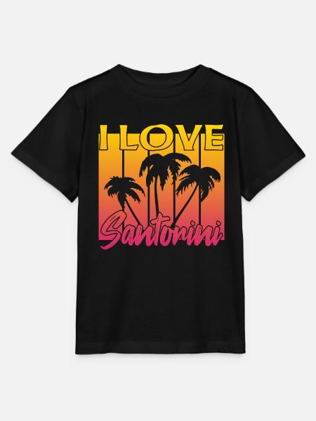 ich liebe santorini - Stanley/Stella Kinder T-Shirt MINI CREATOR  - Schwarz