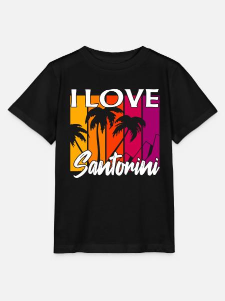 ich liebe santorini - Stanley/Stella Kinder T-Shirt MINI CREATOR  - Schwarz