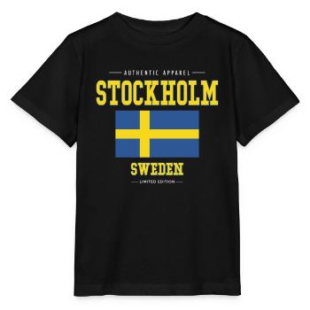 Stockholm - T-shirt bio MINI CREATOR Stanley/Stella Enfant - noir - Devant - Mikhail (115cm)