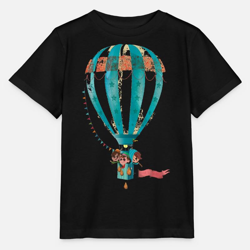 Collection mongolfière - T-shirt bio MINI CREATOR Stanley/Stella Enfant - noir