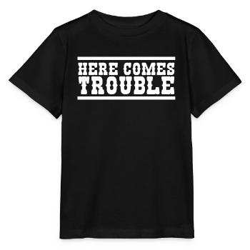 Voici les ennuis - T-shirt bio MINI CREATOR Stanley/Stella Enfant - noir - Devant - Mikhail (115cm)