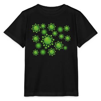 Virus Bacteria Germ Corona Sars COVID19 Gift - Stanley/Stella MINI CREATOR Kids’ T-Shirt - black - Front - Mikhail (115cm)