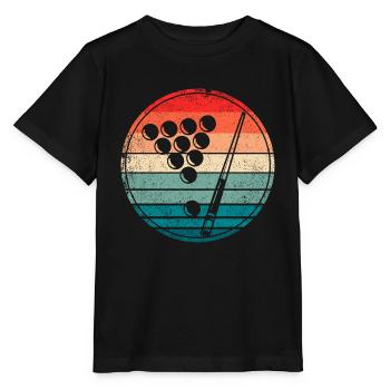 Retro Billiards Pool Player - Stanley/Stella MINI CREATOR Kids’ T-Shirt - black - Front - Mikhail (115cm)