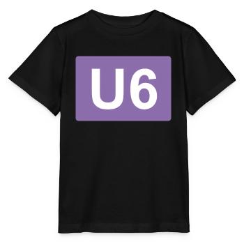 Berlin métro U6 - T-shirt bio MINI CREATOR Stanley/Stella Enfant - noir - Devant - Mikhail (115cm)