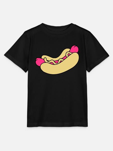 Hot Dog - Stanley/Stella Kinder T-Shirt MINI CREATOR  - Schwarz