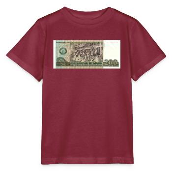 200 marks de la RDA - T-shirt bio MINI CREATOR Stanley/Stella Enfant - bordeaux - Devant - Kain (125cm)