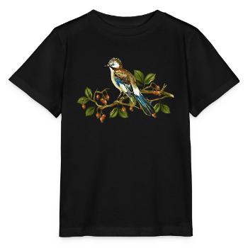 Oiseau Jay - T-shirt bio MINI CREATOR Stanley/Stella Enfant - noir - Devant - Mikhail (115cm)